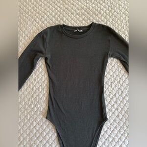 ZARA Black Longsleeve Bodysuit